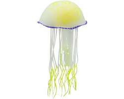 Nobleza Aquarium decoratie kwal - Aquarium inrichting - Siliconen kwal - Fluorescerend - Geel