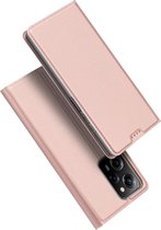 Dux Ducis - Geschikt voor Xiaomi Poco X5 Pro - Slim bookcase hoesje - Rose Goud