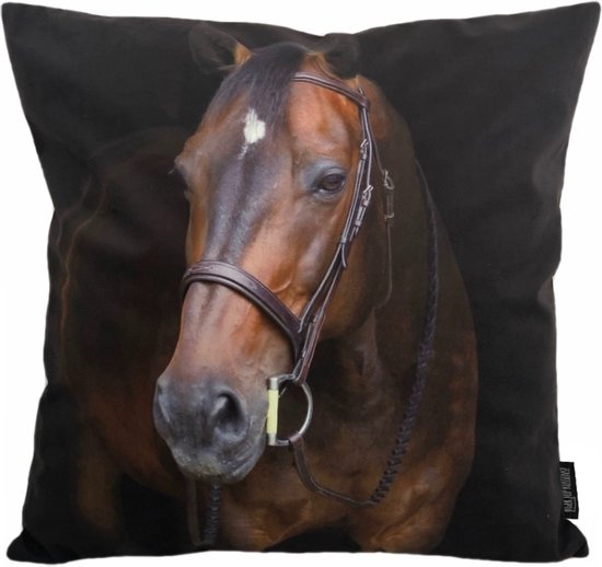 Sierkussen Paard / Horse | 45 x 45 cm | Katoen/Polyester