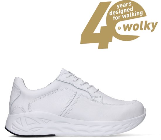 Wolky Chaussures à lacets Bounce cuir blanc