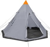 vidaXL - Tent - 4-persoons - grijs