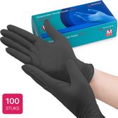 Biozek - Nitril handschoenen zwart (Small) - wegwerp handschoenen- handschoenen