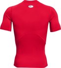 Rood sportshirt van Under Armour, korte mouwen, met logo op de rug.