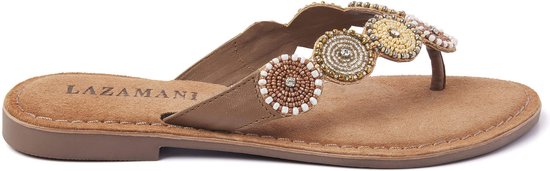 Lazamani Dames Slippers 75.451 Beige