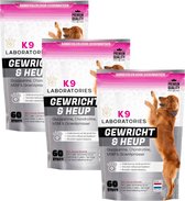 K9 Laboratories - Gewricht & Heup - 180 stuks - voor honden - met artrose - moeite met opstaan - mankheid - HD - ED