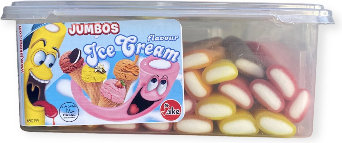 JAKE JUMBOS ICE OILED 30 stuks - Snoep - Ijs smaak - Kabels - Cable