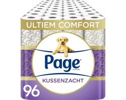 Page toiletpapier - 96 rollen - Kussenzacht wc papier (3-laags) - met extra zijde - Voordeelverpakking