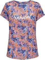 Only T-shirt Onlrilla S/s O-neck Top Box Jrs 15202694 Night Sky/tropical Dames Maat - L