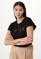 Oversized Short Sleeve Tee Dames - Zwart - Maat XS