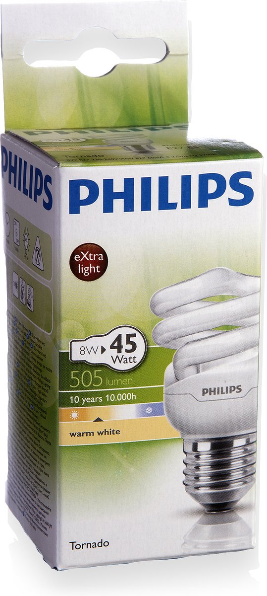 Philips Spaarlamp Tornado 8W E27 | bol.com