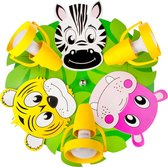 Plafonnier pour enfants - Animaux - Safari - Coloré - Gai - Points lumineux mobiles