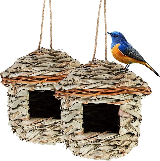 2 pièces maison d'oiseau pour jardin ou extérieur, nichoirs à oiseaux  suspendus
