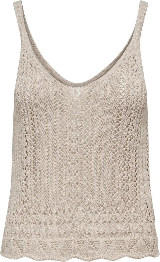 Only Top Onllyzet Life S/l Top Knt Noos 15277573 Pumice Stone Dames Maat - XS
