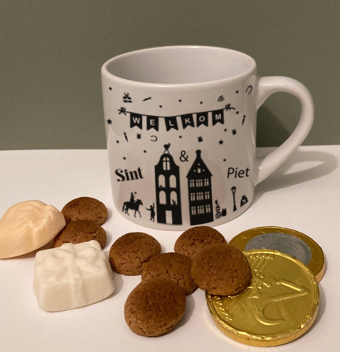 Mok - Sinterklaas - aardewerk - evt gepersonaliseerd.