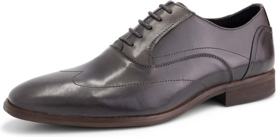 DenBroeck Platt St. Chaussures basses à lacets pour hommes Neat - Cuir marron - Taille 46