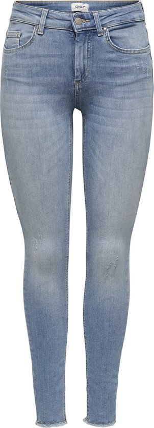 ONLY Jeans pour femmes ONLBLUSH LIFE MID RAW ANK Coupe skinny W26 X L32