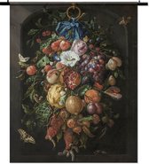 Wandtapijt - wandkleed - Festoen van vruchten en bloemen - 90 x 120 cm