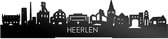 Standing Skyline Heerlen Zwart Glanzend - 60 cm - Woondecoratie design - Decoratie om neer te zetten en om op te hangen - Meer steden beschikbaar - Cadeau voor hem - Cadeau voor haar - Jubileum - Verjaardag - Housewarming - Interieur -