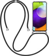 Coque transparente Smartphonica pour Samsung Galaxy A52 avec cordon et bumper / Siliconen / Back Cover