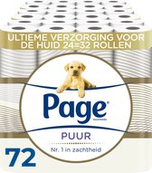 Papier toilette Page - Puur - 72 rouleaux - papier toilette extra résistant - pack économique