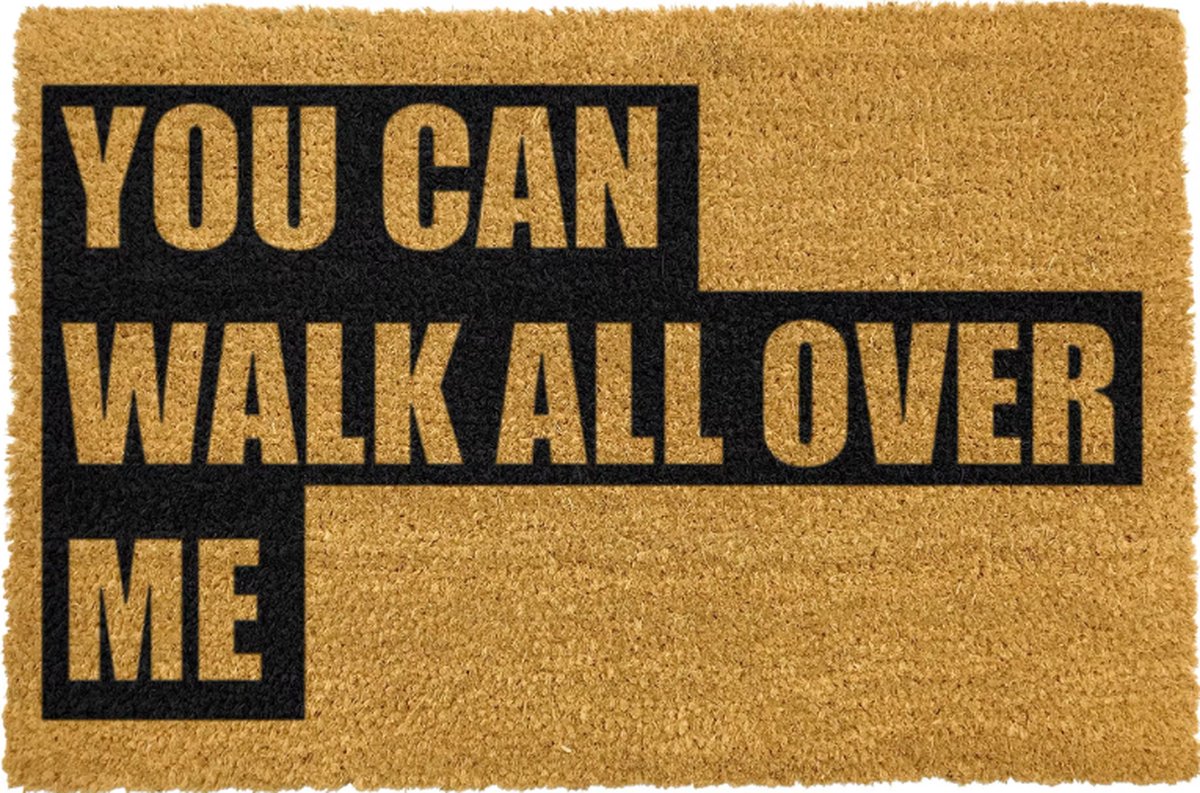 MadDeco - kokos deurmat - You can walk all over me - duurzaam gemaakt in europa - 60 x 40 cm