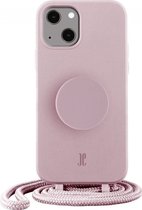 Just Elegance PopGrip Telefoonhoesje geschikt voor Apple iPhone 13 Hoesje Flexibel TPU Backcover - Rose Breath