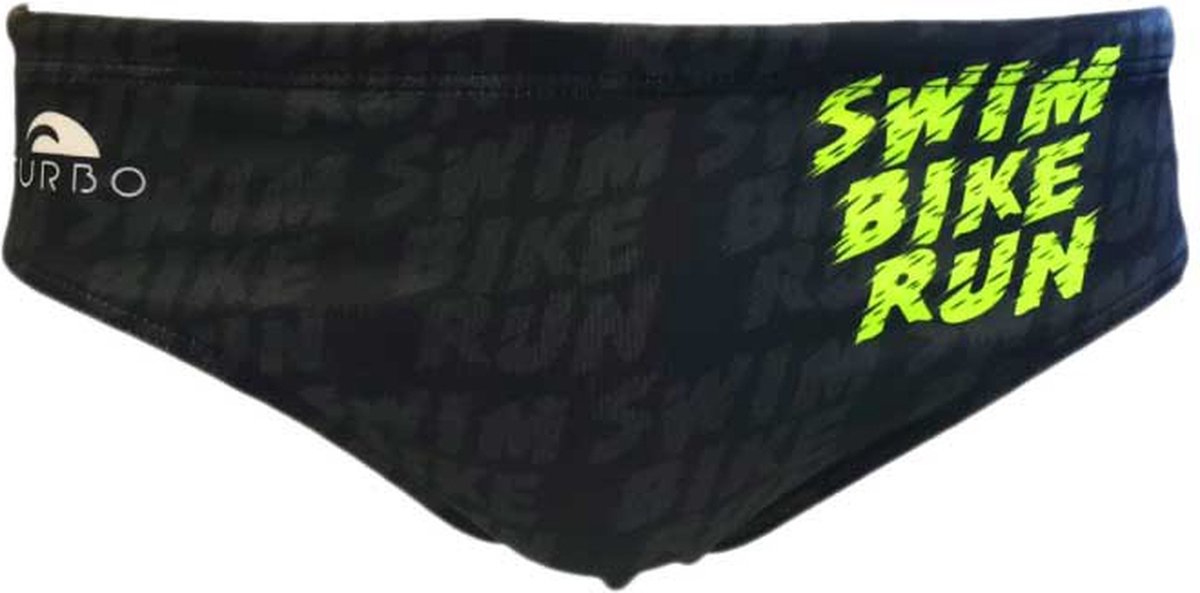 Turbo Swim-bike Run Zwemslip Zwart S Man
