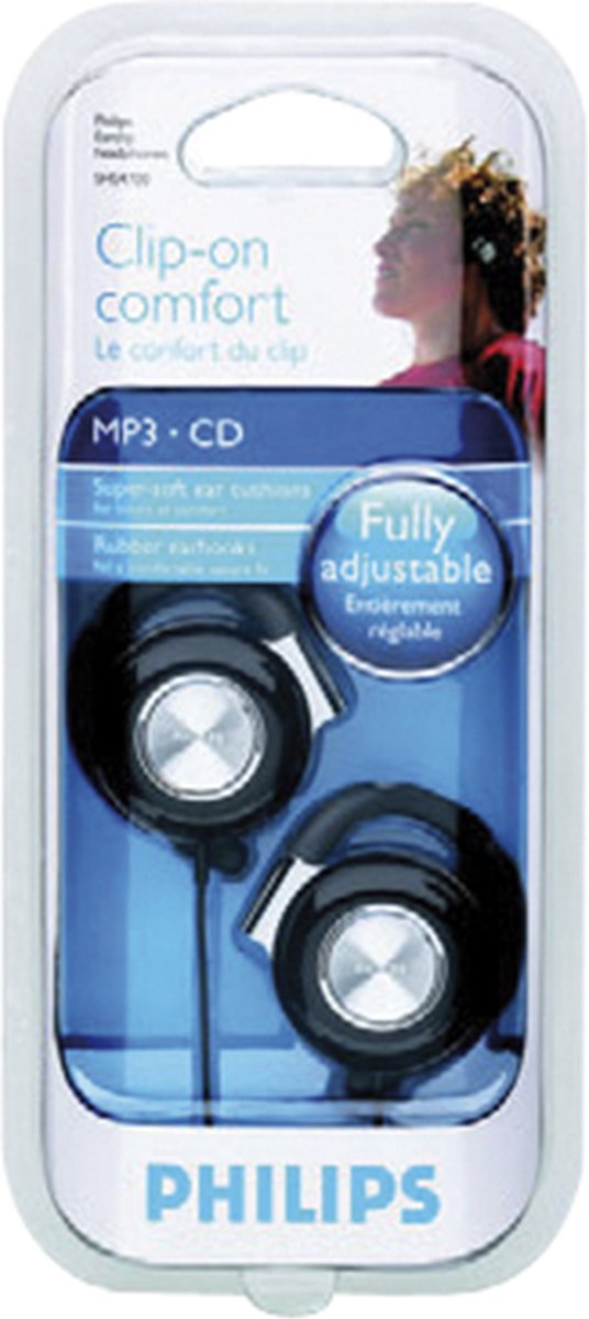 Philips SHS4700/10 Cuffie con clip per orecchio Scheda Philips SHS4700/10 Cuffie con clip per orecchio Scheda