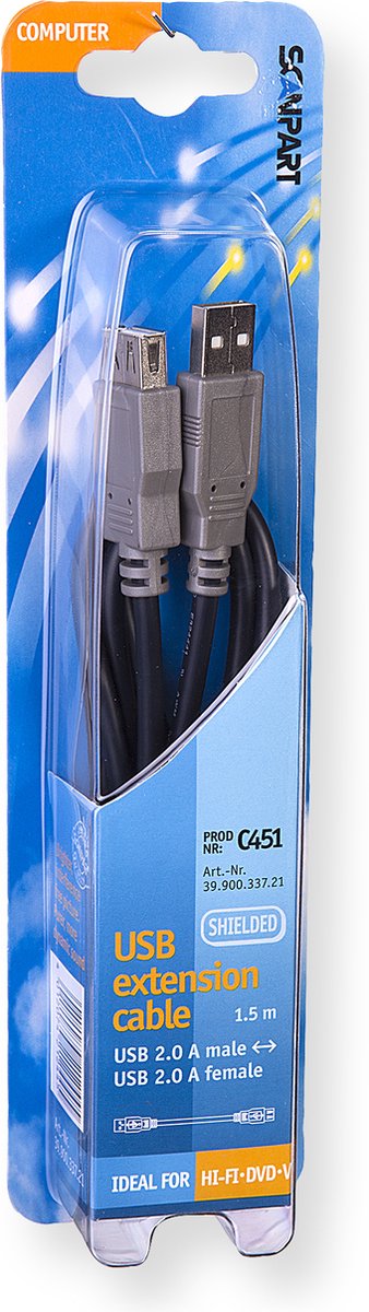 Bandridge BCL4301 USB-Houder voor verlenging van uw USB kabel