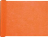 Santex Tafelloper op rol - oranje - 30 cm x 10 m - non woven polyester