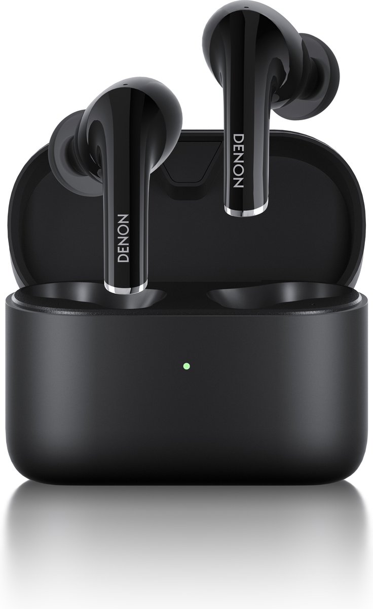 Denon Draadloze Oordopjes met Noise Cancelling - In ear koptelefoon - Zweet- en waterbestendige oortjes - Zwart