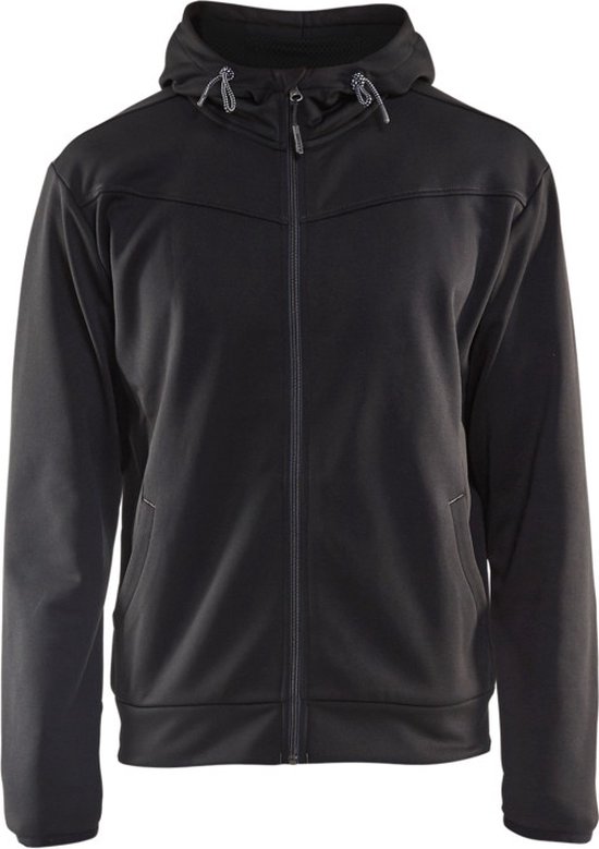 Blåkläder 3363-2526 Sweat à capuche avec fermeture éclair complète Zwart/ Grijs taille L.