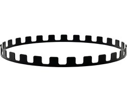BonFeu Ring voor Spiezen - Staal - Zwart - BonFeu Accessoires BonBiza - Spiezen BBQ- 41 x 41 x 2 cm