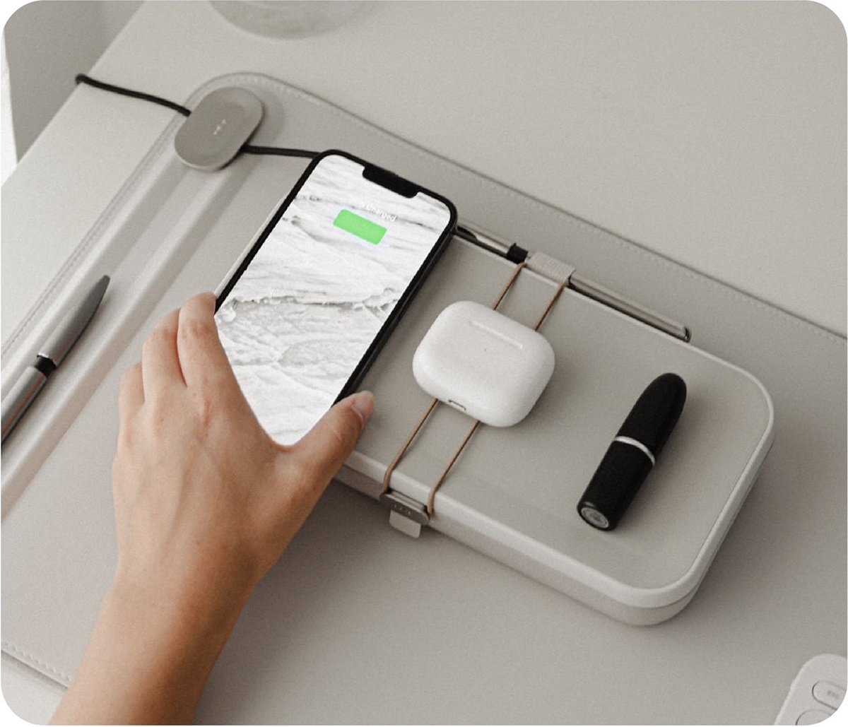Orbitkey Portable Desk Organizer met Wireless Charger