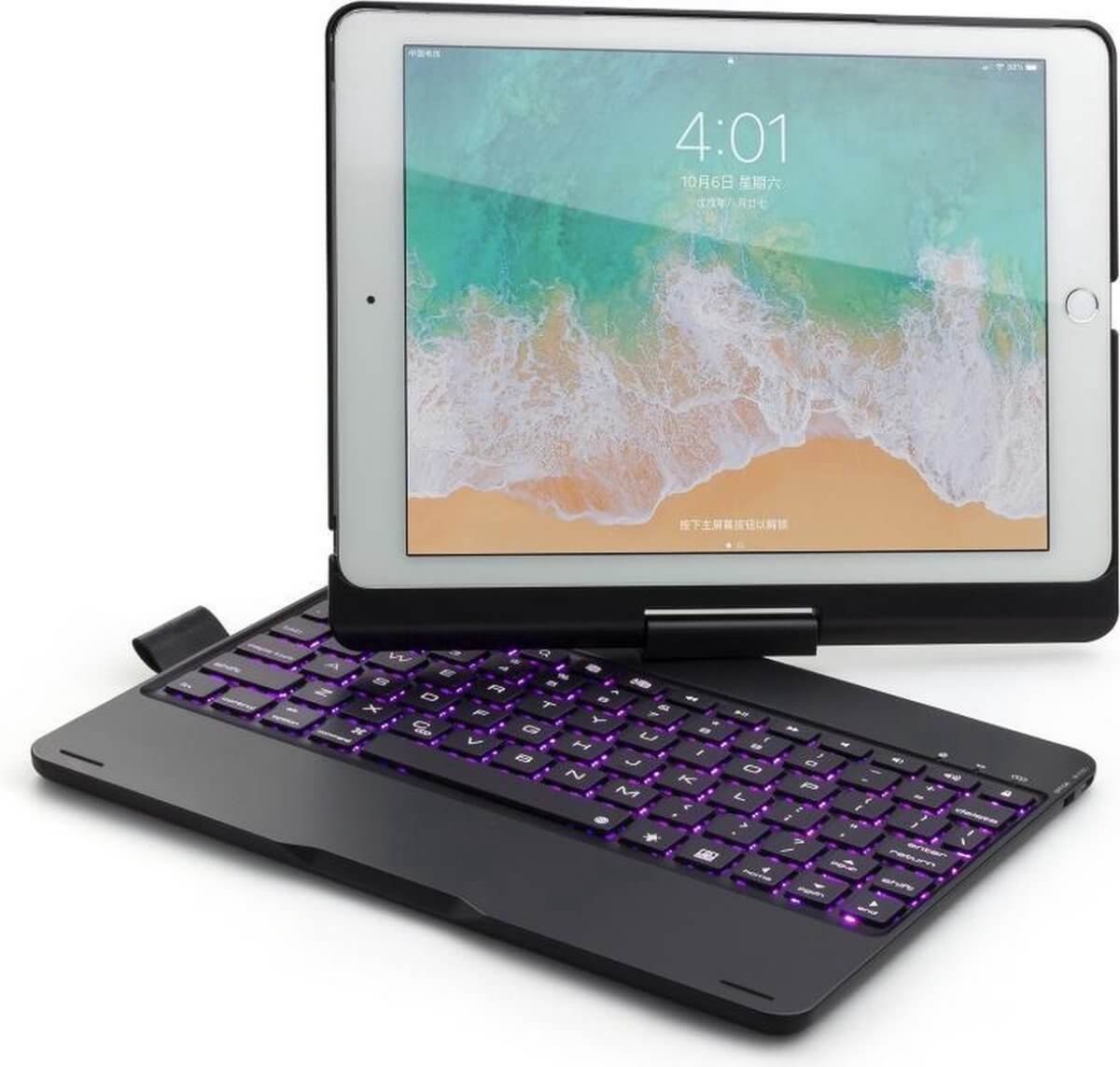 iPadspullekes - Apple iPad Air 2 Toetsenbord Hoes - Bluetooth Keyboard Case  -... | bol