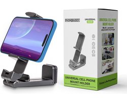 Phonebuddy Universele Telefoonhouder – Vliegtuig – Trein – Tafel – 360 graden draaibaar – Zwart – Reizen – Telefoonstandaard bureau - Telefoon statief