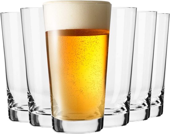 Pellen Waden Puur Lange Bier Glazen | Set van 6 | 530 ml | Pure Collectie | Perfect voor  Thuis,... | bol.com