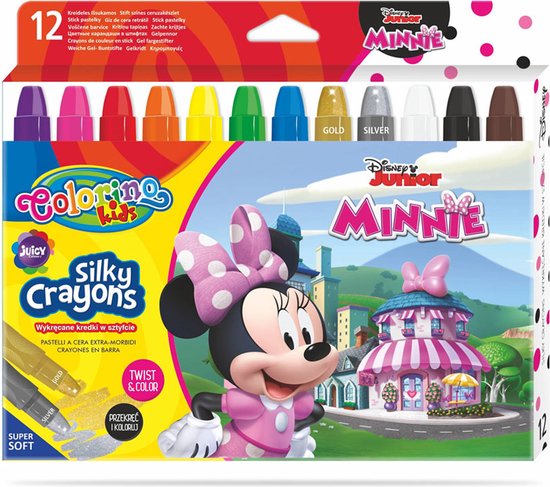 Colorino Disney Minnie Mouse 3 In 1 Stiften Wax Aquarel Bol