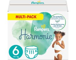 Pampers Harmonie - Maat 6 (13kg+) - 111 Luiers - Multi-Pack