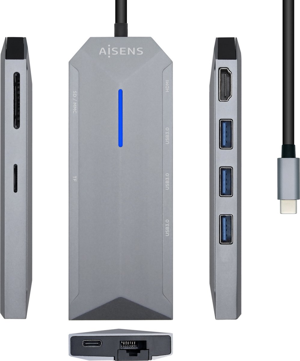 USB Hub Aisens 4K Ultra HD