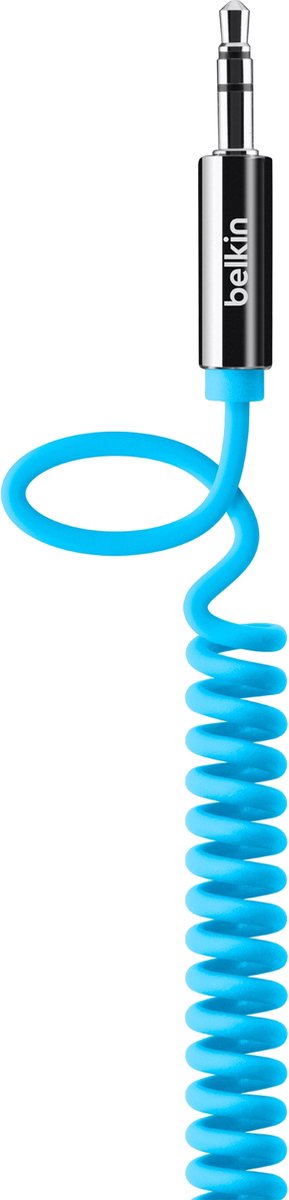 Belkin MIXIT Opgerolde 3.5 mm AUX-kabel - 1.8 m - Blauw