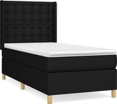 vidaXL-Boxspring-avec-matelas-tissu-noir-80x200-cm