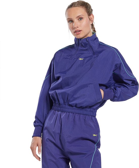 REEBOK Les Mills® Woven Cover-Up Sweatshirt Dames - Purple - S