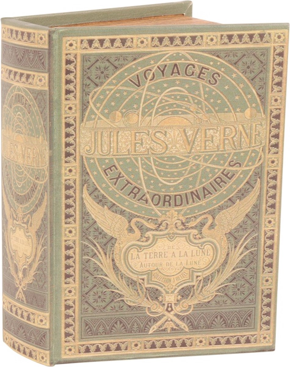 Baroque - Opberger - Boekendoos 23 cm Jules Verne - 23x16.5x5.5 - PU Leather