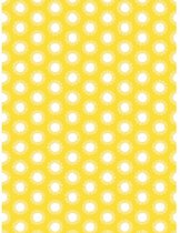 Decopatch papier geel met zonnetjes