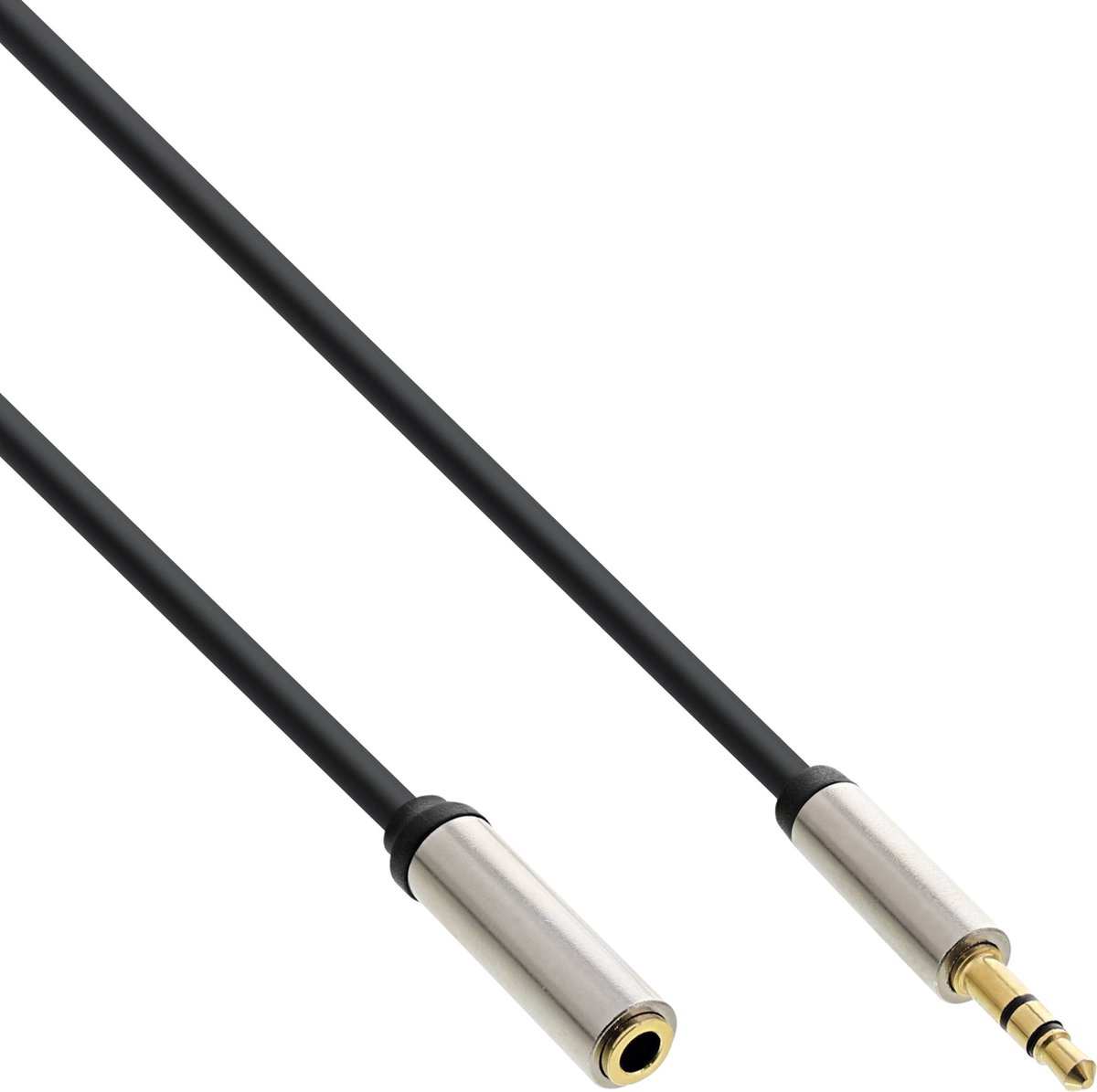 Premium 3,5mm Jack stereo audio slim verlengkabel - 2 meter