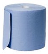 Tork 473350 Basic M2 Papier de nettoyage bleu 1 couche-300 mètres, 1 rouleau