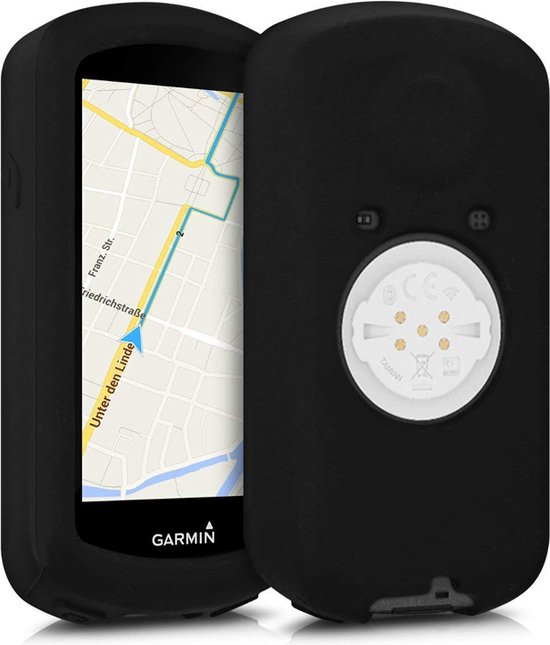 Beschermhoesje + screenprotector voor Garmin Edge 1030 - Siliconen beschermhoes voor fietsnavigatie - zwart - ONF dutch cycling