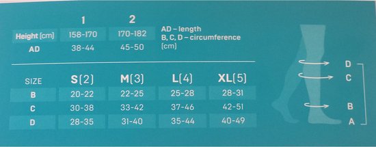 Kuit Compressie - Beensleeve - Calf Sleeves - Grijs Medium (kuit 33-42cm) - H: 158-170cm