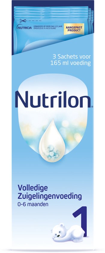 Nutrilon 1 Volledige Zuigelingenvoeding – Flesvoeding Vanaf De Geboorte – 3 Sachets